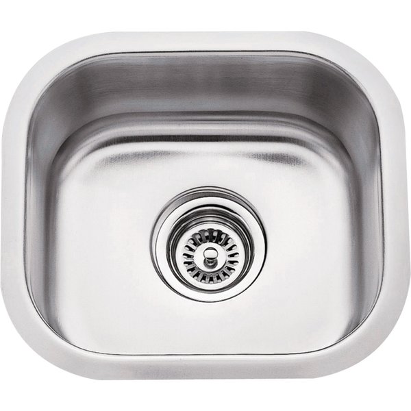 Hardware Resources 13" Lx14-1/2" Wx7" D Undermount 18 Gauge Stainless Steel Single Bowl Sink 869